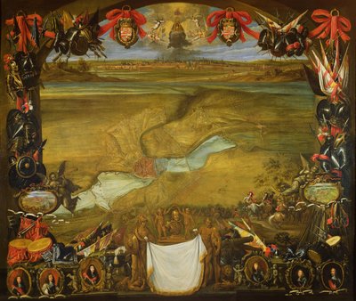 Die Stadt Valenciennes, von den Franzosen belagert, wird von Don Juan von Österreich gerettet, 16. September 1656 von David Teniers the Younger